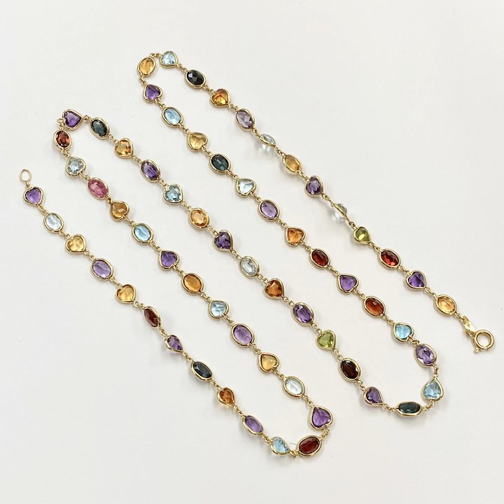 Multi Stone Healing Pendant Necklace | Healing pendant, Necklace, Rainbow  gemstones