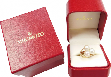 MIKIMOTO Cultured Pearl Ring 14k Gold