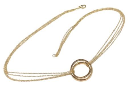 Multi-Strand-Floating-O-Circle-Pendant