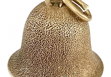 Musical BELL Vintage Charm 14K Gold & Cultured Pearl