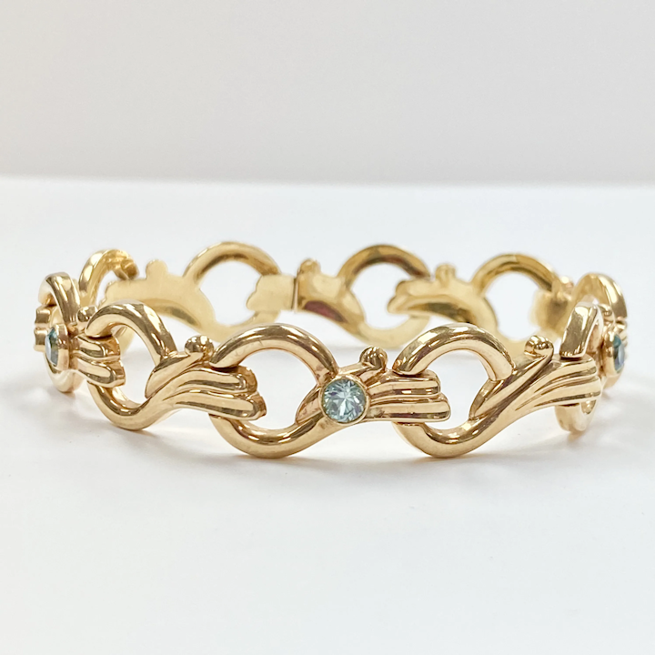 10K Rose Gold Vermeil Rose Quartz Bracelet | Classy Women Collection