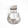 Sterling silver belt buckle Loop with design