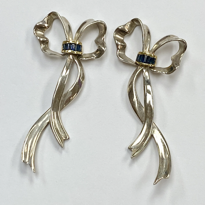 Earrings in Yellow Gold with Diamonds