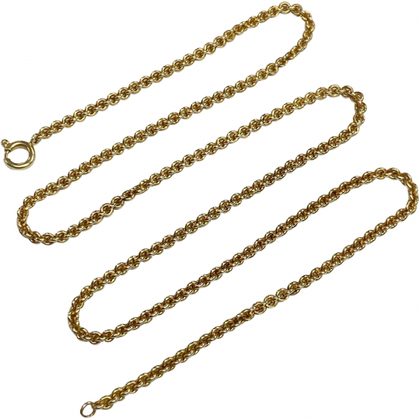 Victorian Cable Chain Necklace 14K Gold