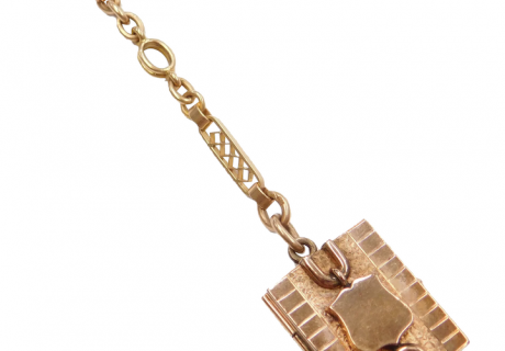 Victorian Locket Fob 9k & 18k Gold