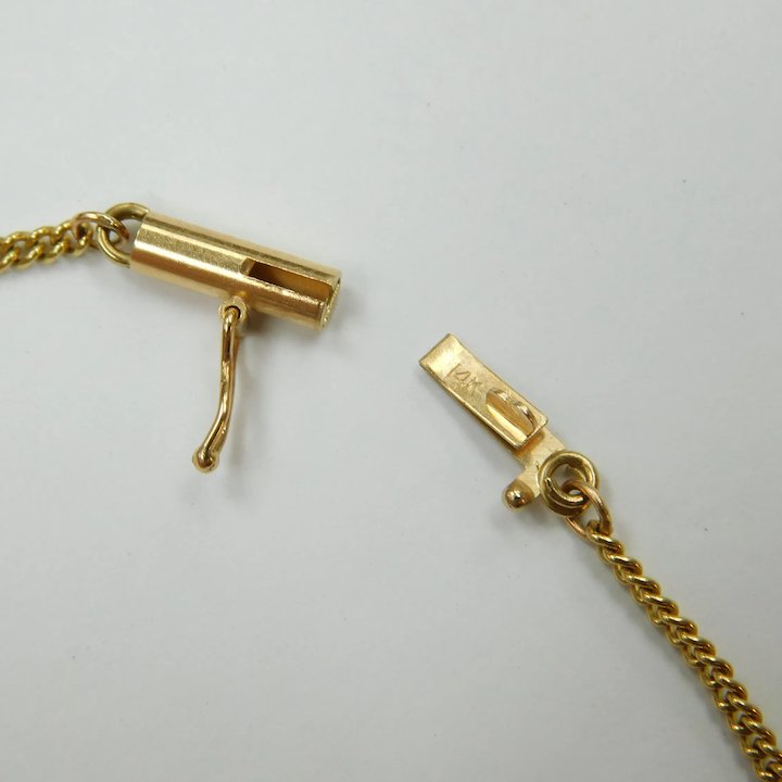 Art Deco Garnet Bead Necklace with Gold Tone Barrel Clasp, 1930s