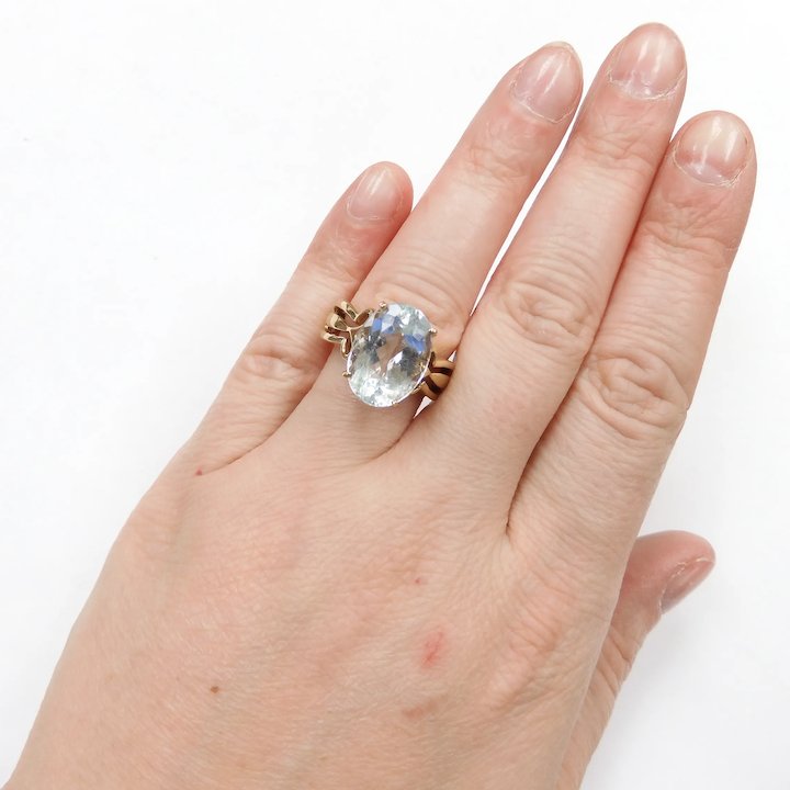 5 Carat Emerald Cut Aquamarine Ring – Ashley Zhang Jewelry