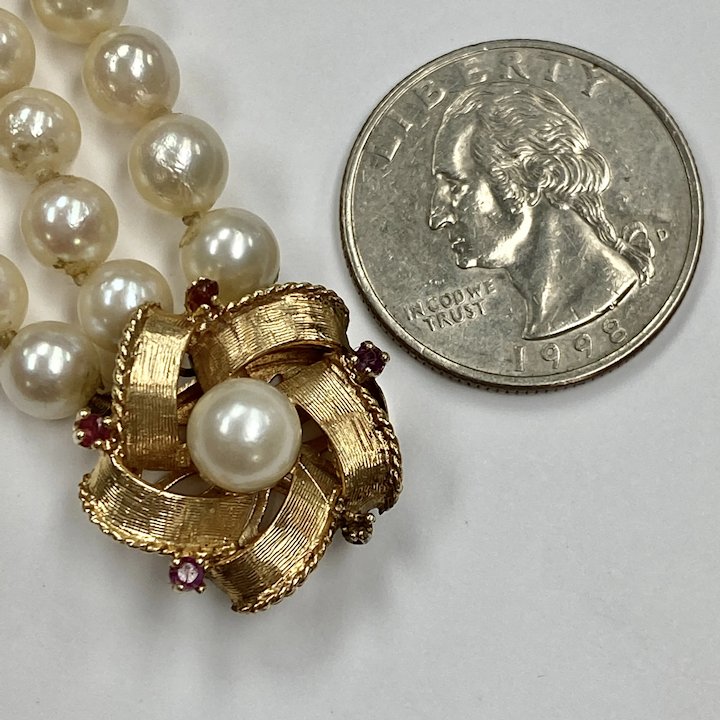Three Strand Pearl Bracelet - The Pearl Girls, Cultured Pearls