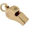 gold whistle charm