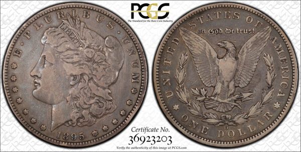 1895-O Morgan Silver Dollar VF20 Trueview