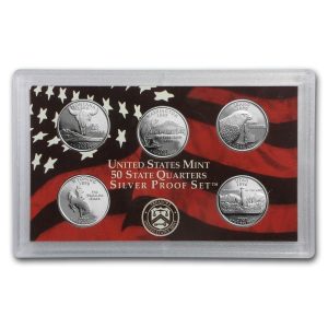 2007 UNITED STATES MINT 50 STATE QUARTERS SILVER PROOF SET