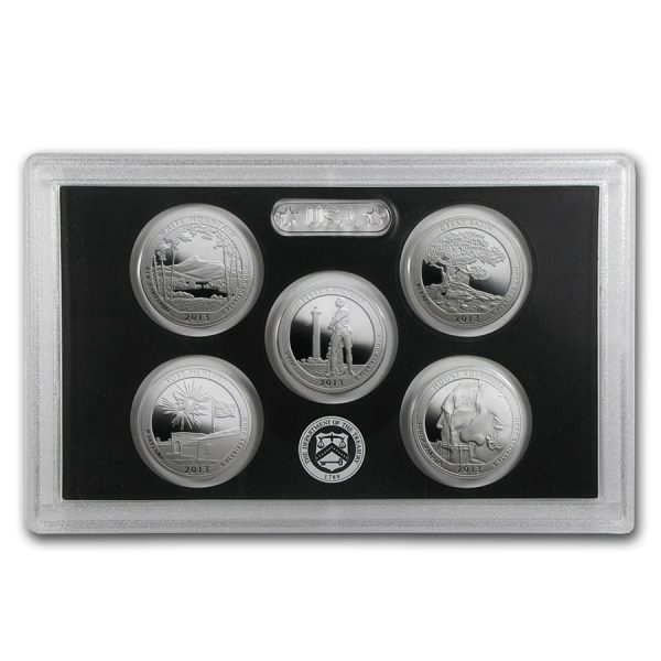2013 United States Mint America the Beautiful Quarters Silver Proof Set