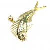 Dolphinfish Pendant Gold