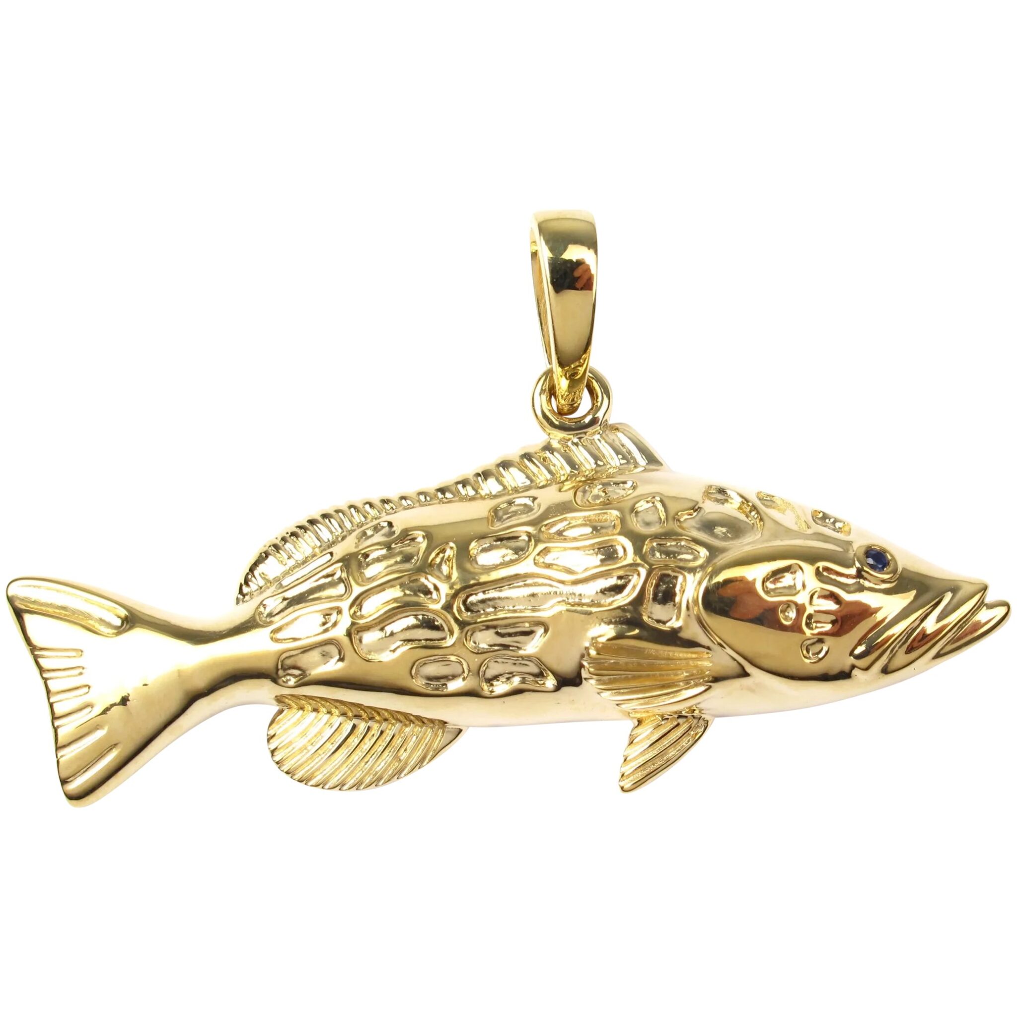 Unique Fish Pendant in Gold | Walker Metalsmiths