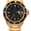 Pre-Owned 1980 Yellow Gold Rolex Submariner 40MM Watch With Black Nipple Dial And Black Bezel With Oyster Band Model# 16808