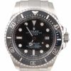 Pre-Owned Rolex DeepSea Sea-Dweller 2010 Stainless Steel Watch With MK1 Black Index Dial And Black Ceramic Bezel With Glide Lock Oyster Band Model# 116660 close face