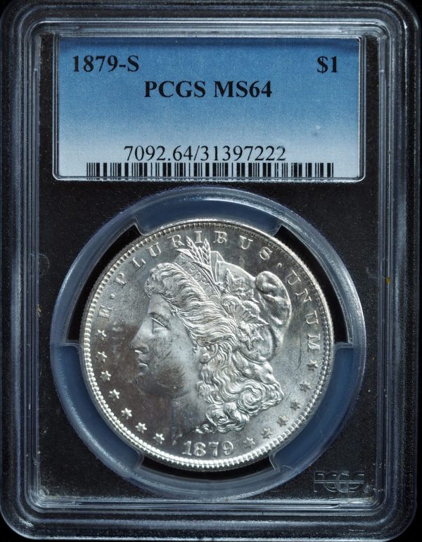 1879-S Morgan Silver Dollar MS64 PCGS obverse