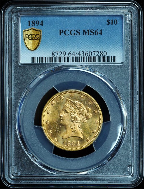 1894 $10 Gold Eagle Liberty Head MS64 Obverse