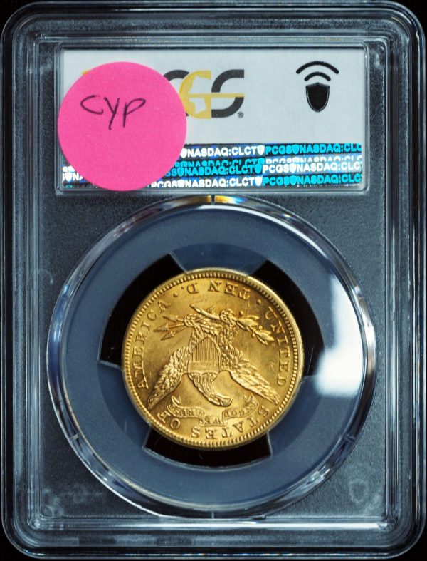 1901 $10 Gold Eagle Liberty Head AU58 Reverse