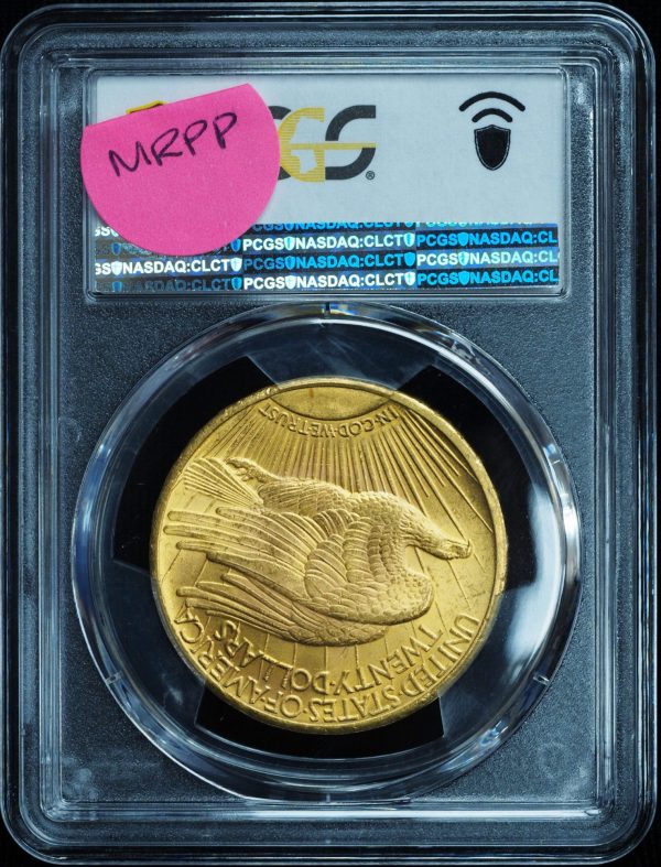 1928 $20 Saint-Gaudens Gold Double Eagle Reverse