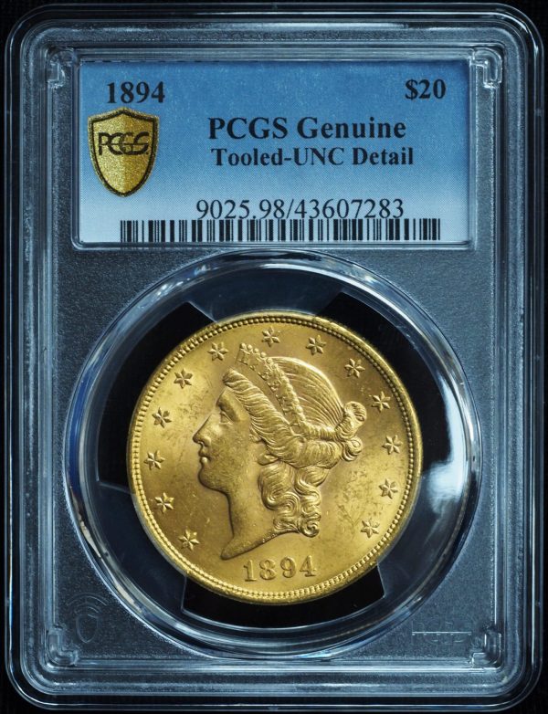 1894 $20 Liberty Gold Double Eagle Obverse