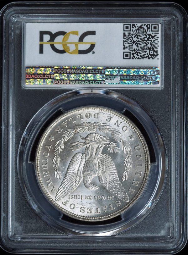 1891 Morgan Silver Dollar MS62 PCGS reverse