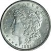 1891-S Morgan Silver Dollar MS63 PCGS close up