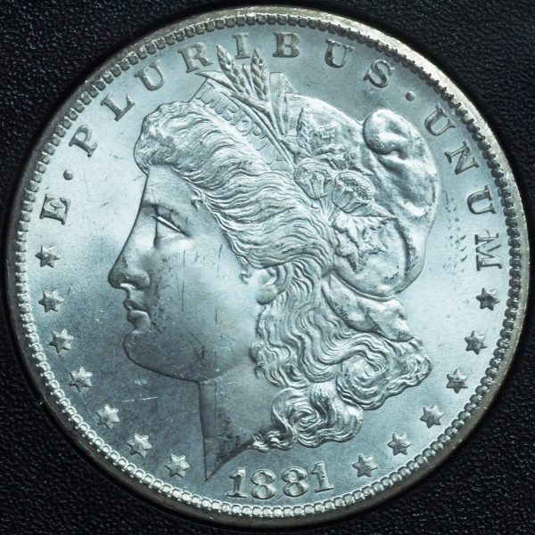 1881-CC Morgan Silver Dollar GSA Obverse