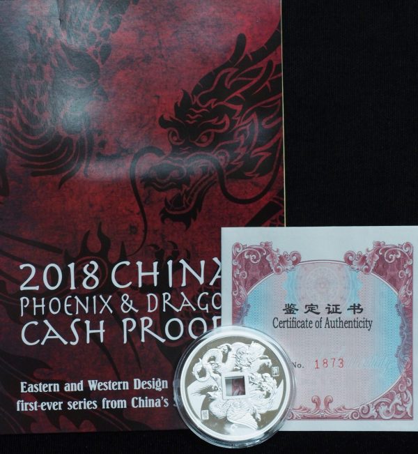 2018 Phoenix & Dragon China 1 oz Silver documents