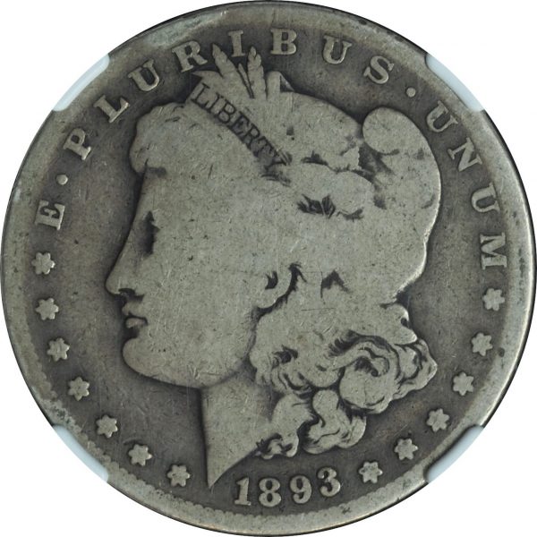 1893-S Morgan Silver Dollar G04 NGC close up