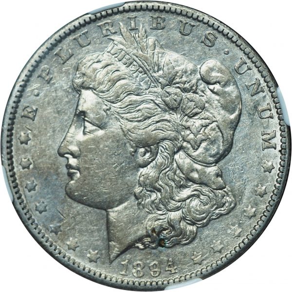 1894-O Morgan Silver Dollar AU50 NGC close up