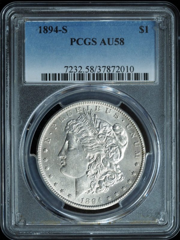 1894-S Morgan Silver Dollar AU58 PCGS obverse