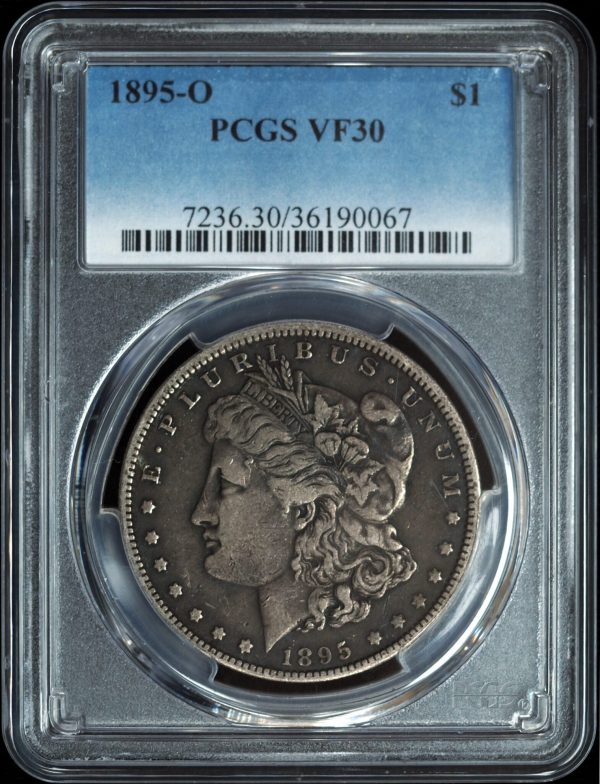 1895-O Morgan Silver Dollar VF30 PCGS obverse