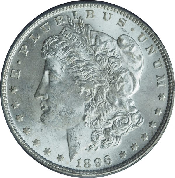 1896-O Morgan Silver Dollar AU58 PCGS