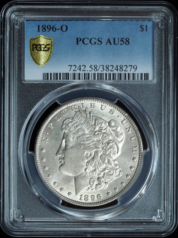 1896-O Morgan Silver Dollar AU58 PCGS obverse