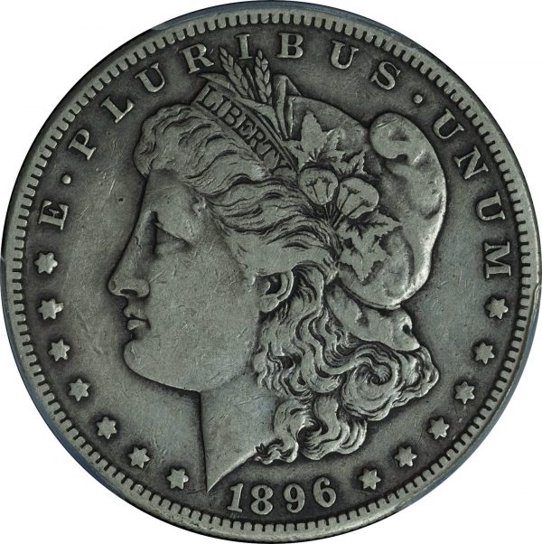 1896-S Morgan Silver Dollar VF30 PCGS close up