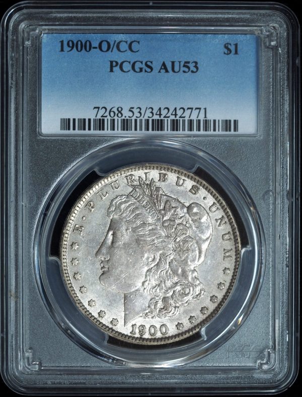 1900-O/CC Morgan Silver Dollar AU53 PCGS obverse