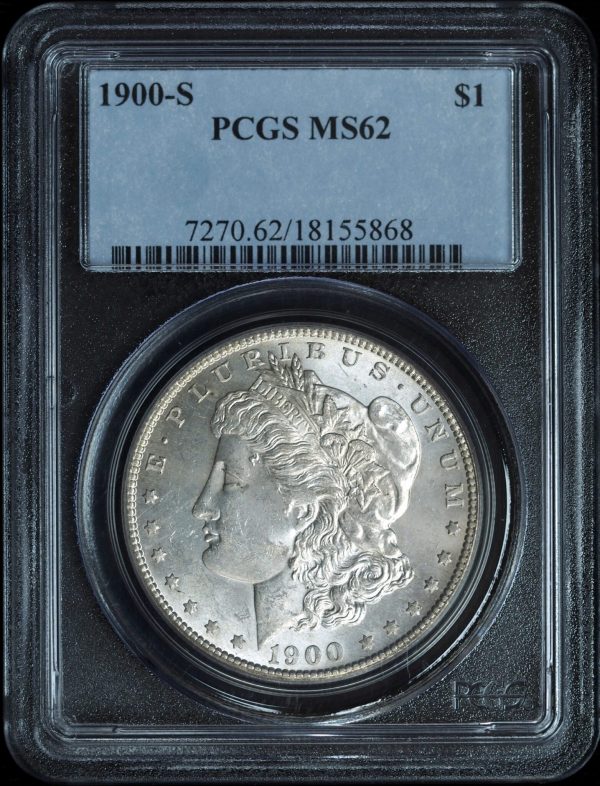 1900-S Morgan Silver Dollar MS62 PCGS obverse