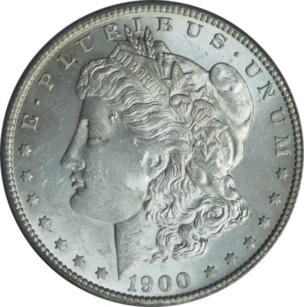 1900-S Morgan Silver Dollar MS62 PCGS close up