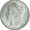 1901-S Morgan Silver Dollar AU55 PCGS close up