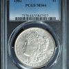 1902 Morgan Silver Dollar MS63 PCGS obverse
