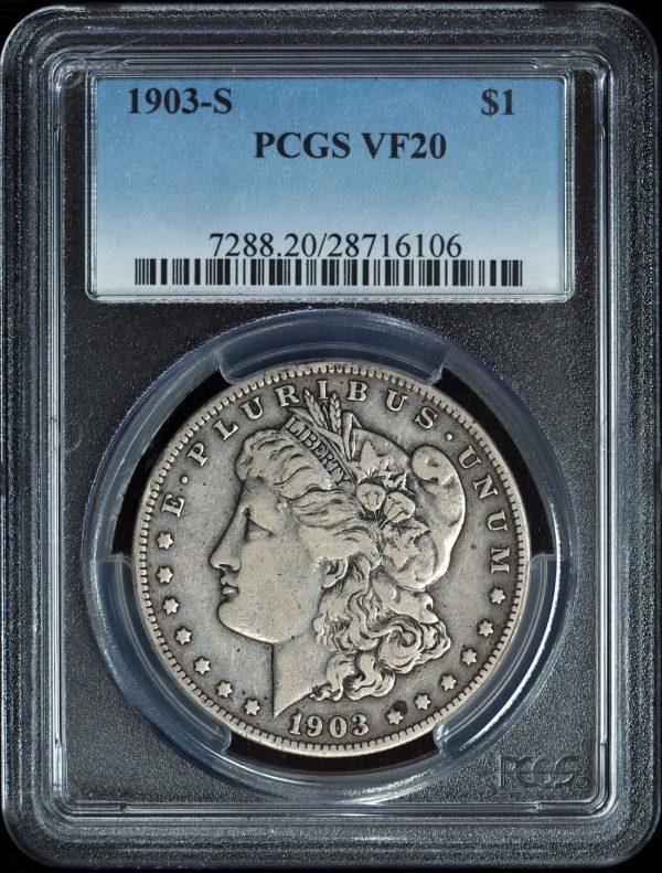 1903-S Morgan Silver Dollar VF20 PCGS obverse