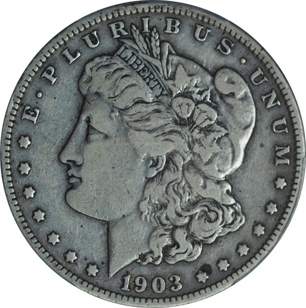 1903-S Morgan Silver Dollar VF20 PCGS close up