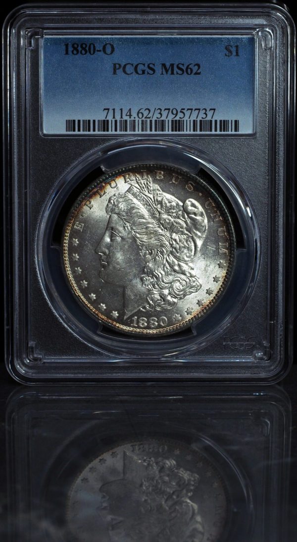 1880-O Morgan Silver Dollar MS62 Obverse