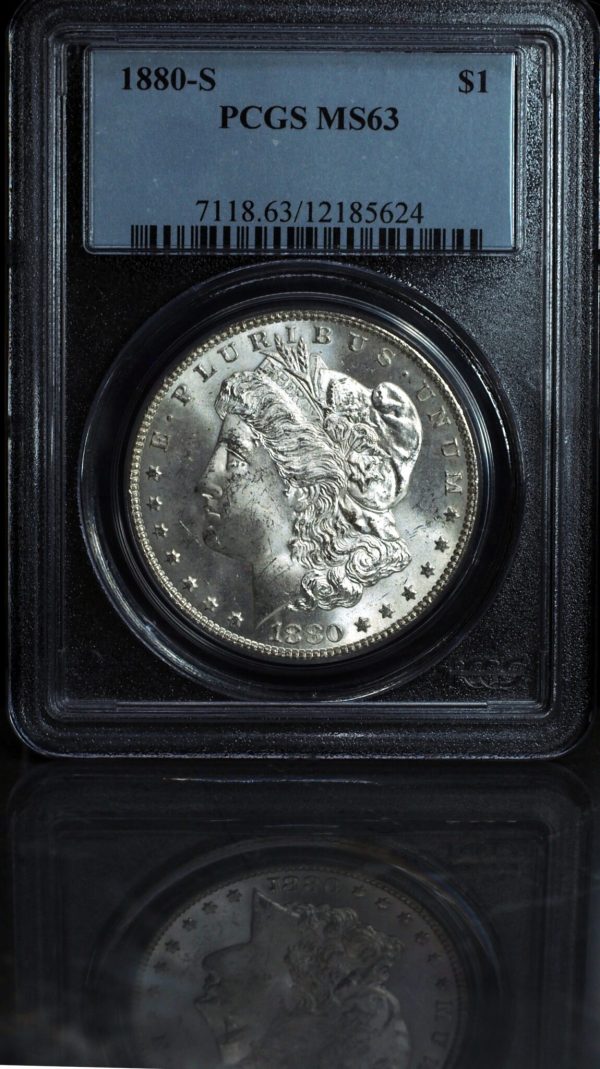 1880-S Morgan Silver Dollar MS63 Obverse