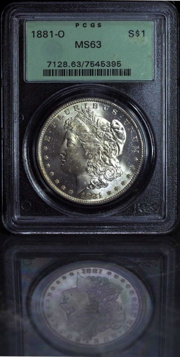 1881-O Morgan Silver dollar obverse