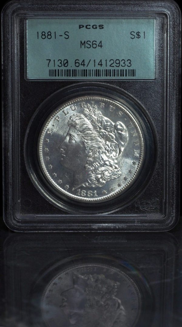 1881-S Morgan Silver Dollar MS63 PCGS obverse