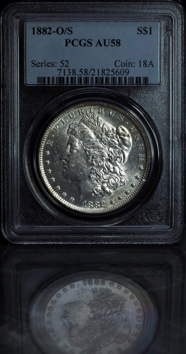 1882-O/S Morgan Silver Dollar AU58 PCGS obverse