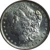1882-O/S Morgan Silver Dollar AU58 PCGS close up