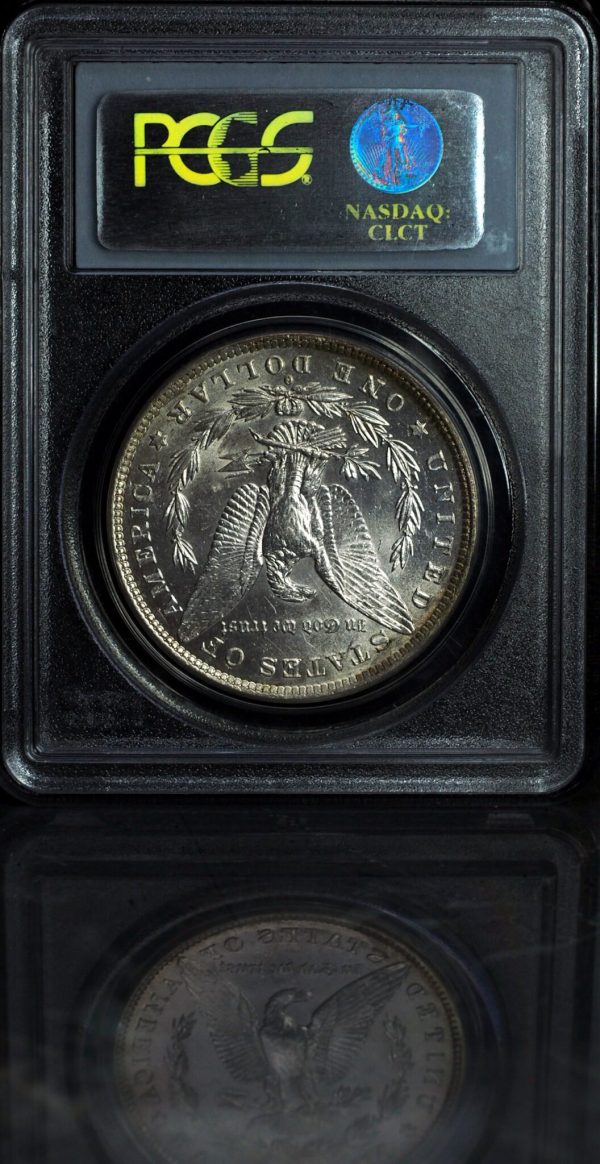 1882-O/S Morgan Silver Dollar AU58 PCGS reverse